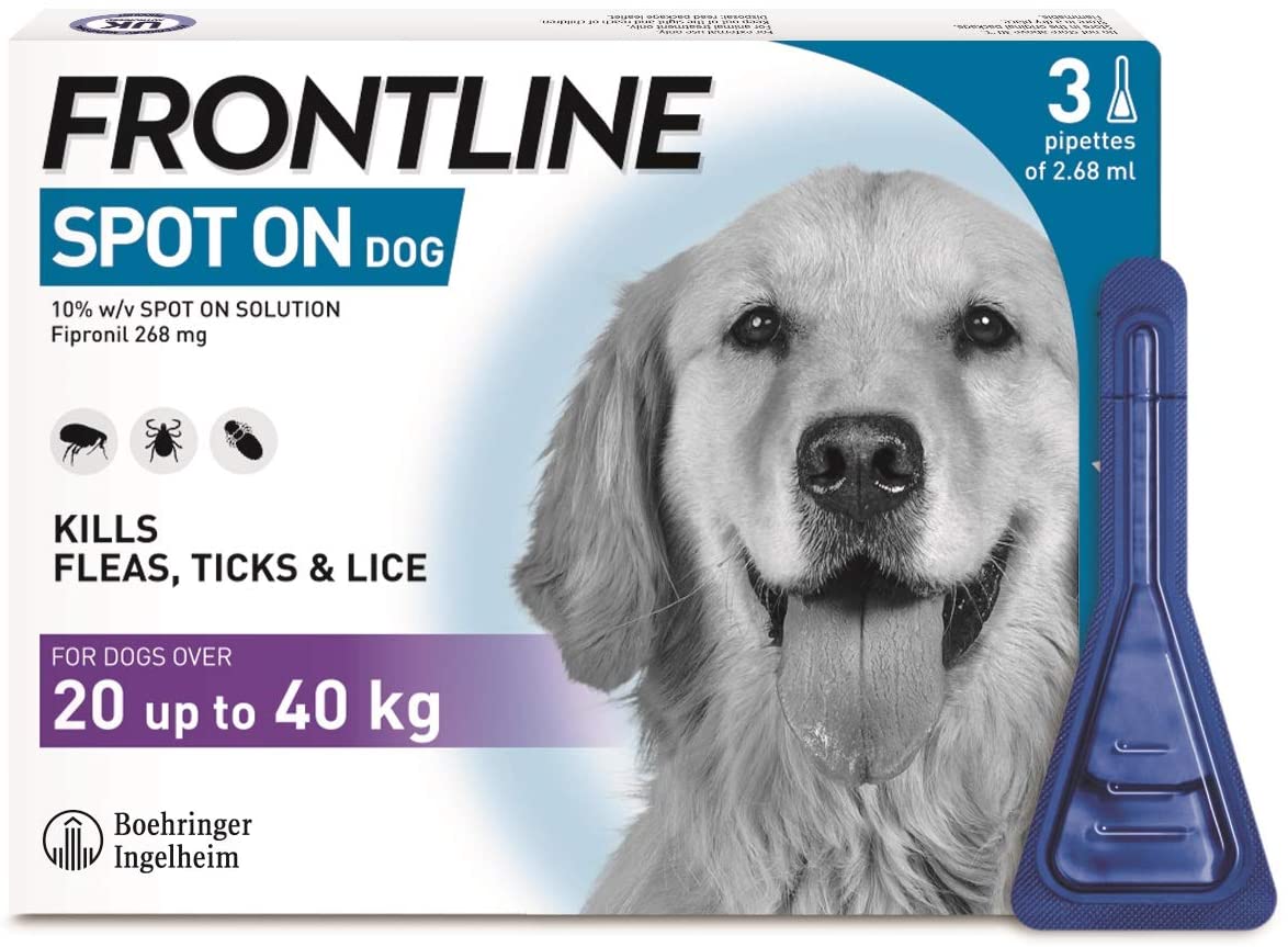 FRONTLINE Spot On Flea Tick Treatment for Large Dogs (20-40 kg