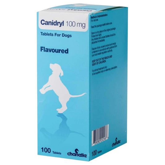 Canidryl 100mg Flavoured Tablets for Dogs 100s