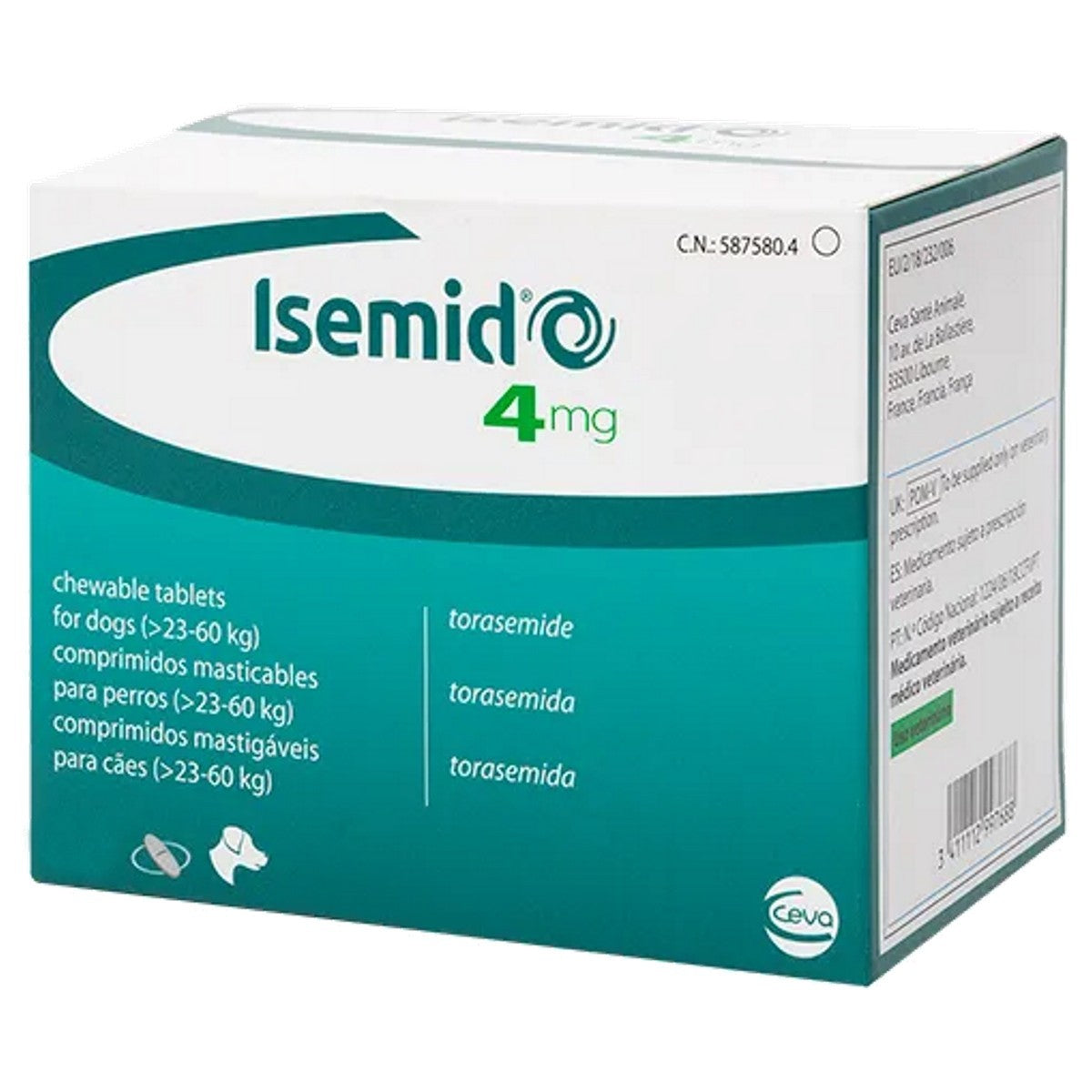 Isemid 4mg Chewable Tablets for Dogs 51.25