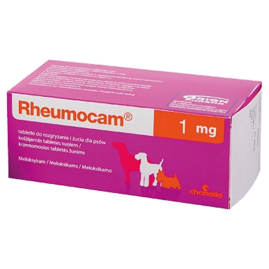 Rheumocam 1mg Chewable Tablets for Dogs 100s