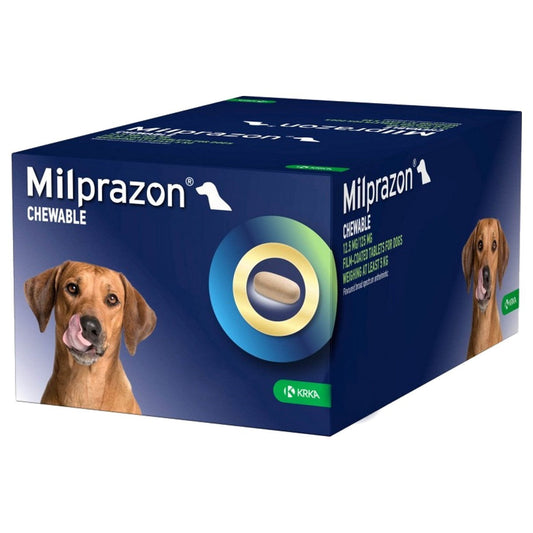 Milprazon 12.5mg/125mg Chewable Tablets for Dogs 48s