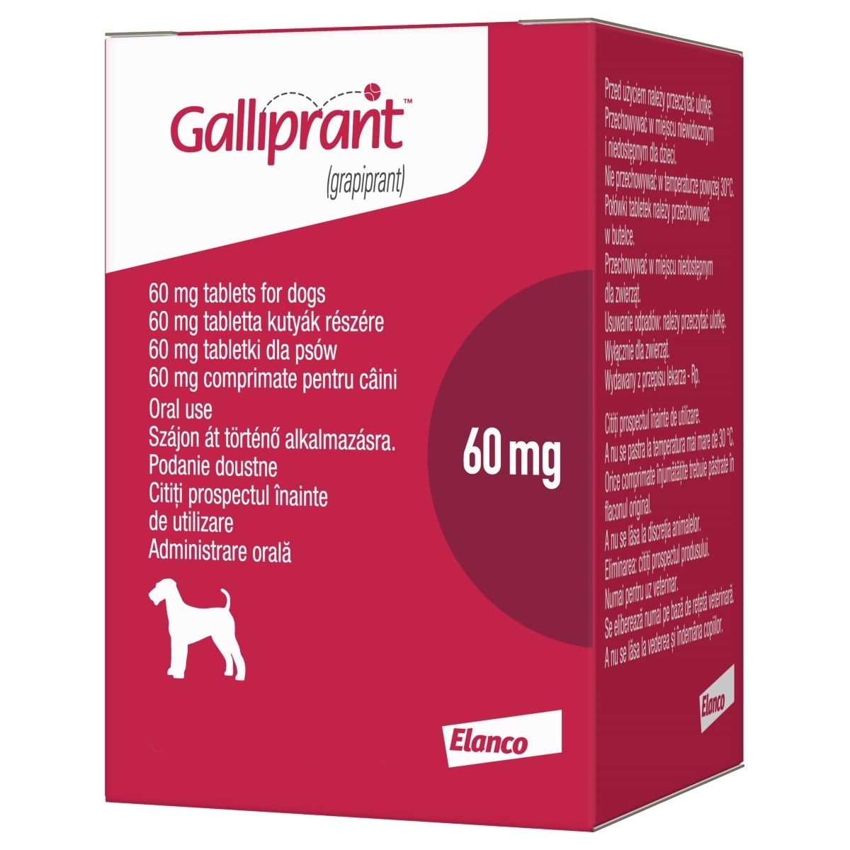 Galliprant 60mg Flavoured Tablets for Dogs 30s