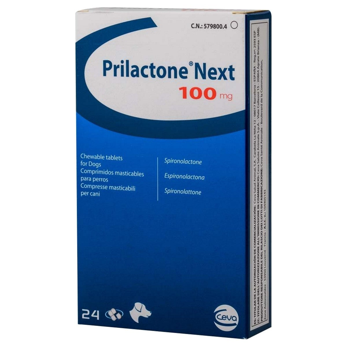 Prilactone Next 100mg Tablets for Dogs 24s