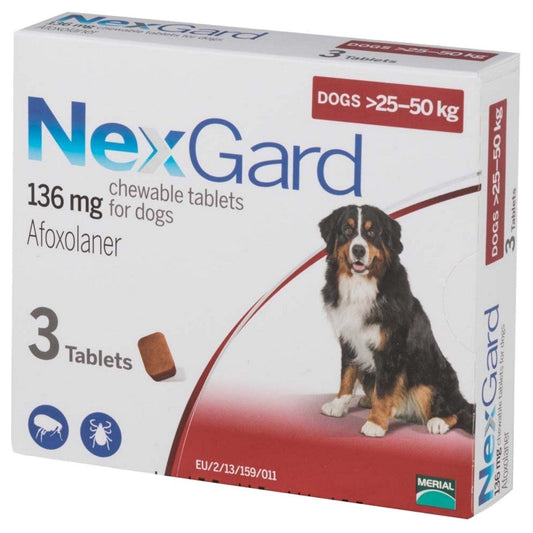 Nexgard 136mg Chewable Tablets for Extra Large Dogs 3s