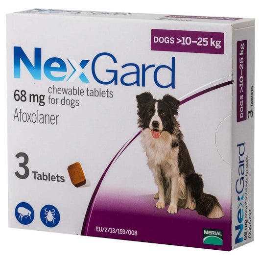 Nexgard 68mg Chewable Tablets for Large Dogs 3s