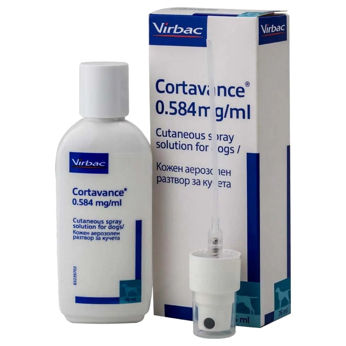 Cortavance 0.584mg/ml Cutaneous Spray Solution for Dogs 76ml