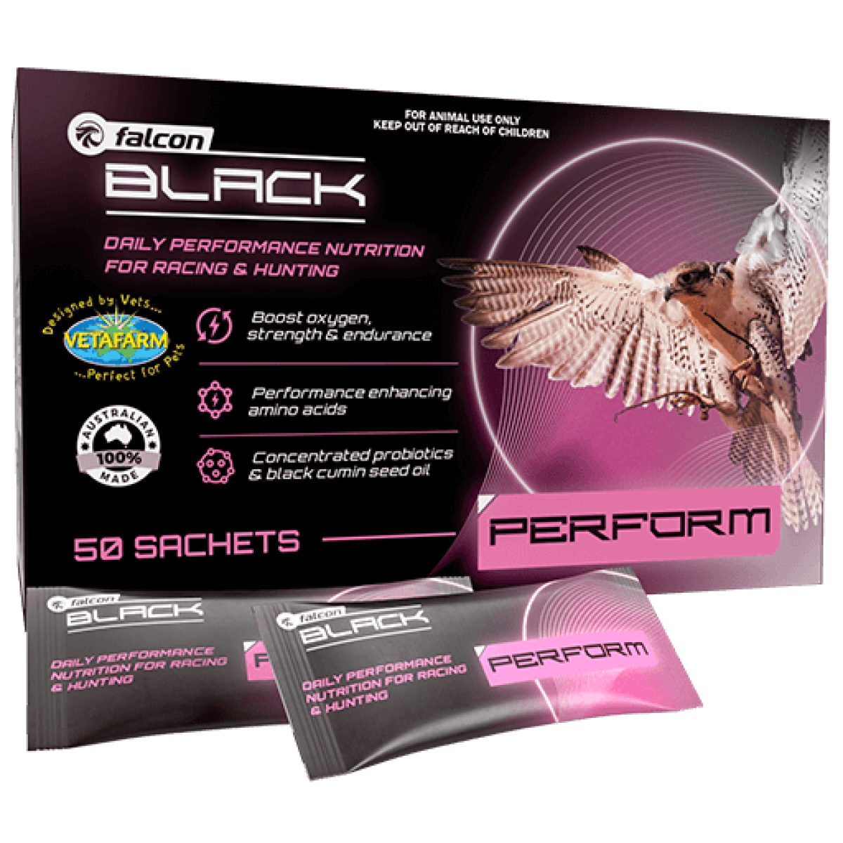 Falcon Black Perform 50 sachets