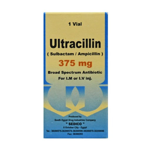 Ultracillin 375 mg 1 Vial