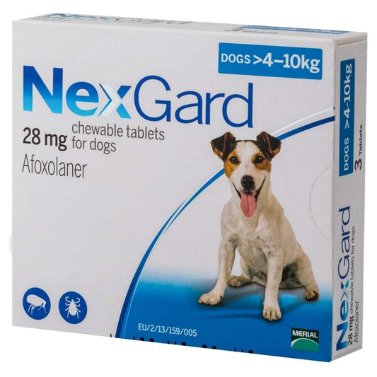 Nexgard 28mg Chewable Tablets for Medium Dogs 3s