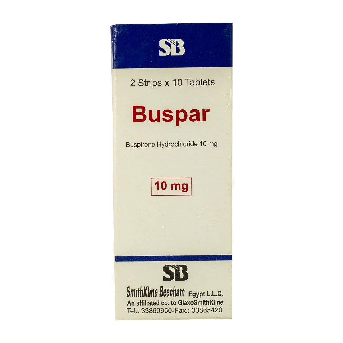 Buspar 10 mg - 100 Tablets