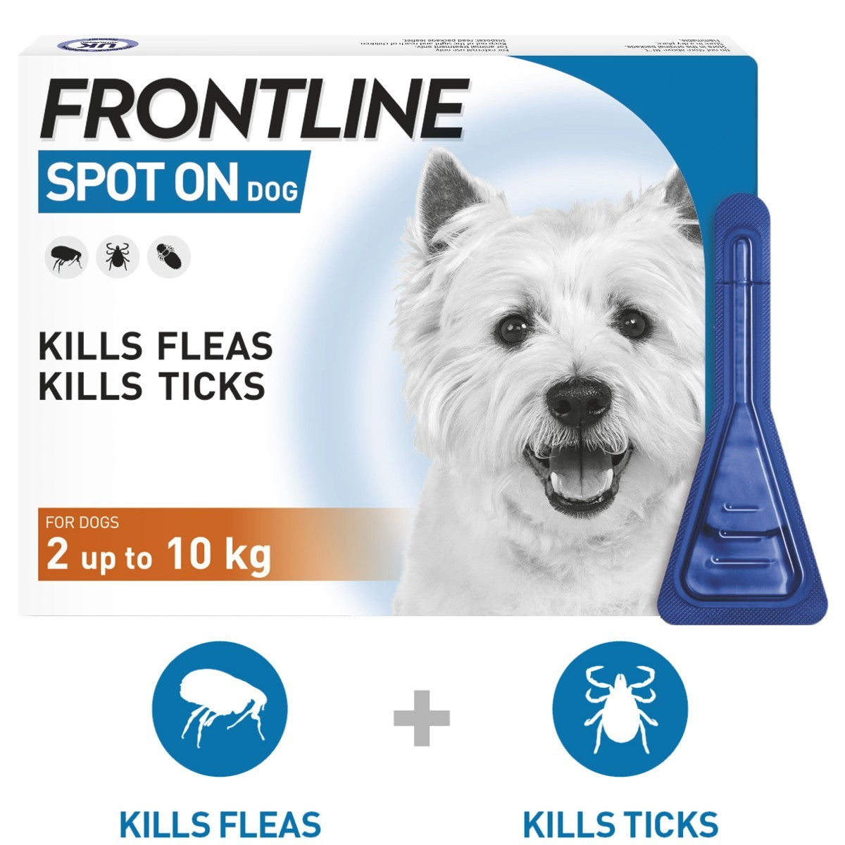 FRONTLINE Spot On Flea and Tick Treatment for Small Dogs 6s