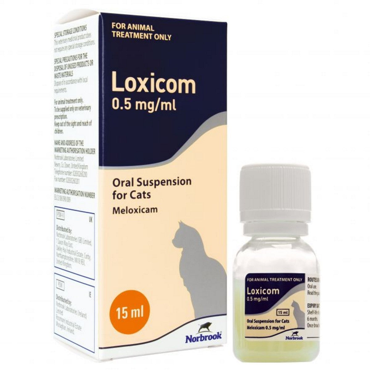 Loxicom 0.5mg/ml Oral Suspension for Cats 15 ml