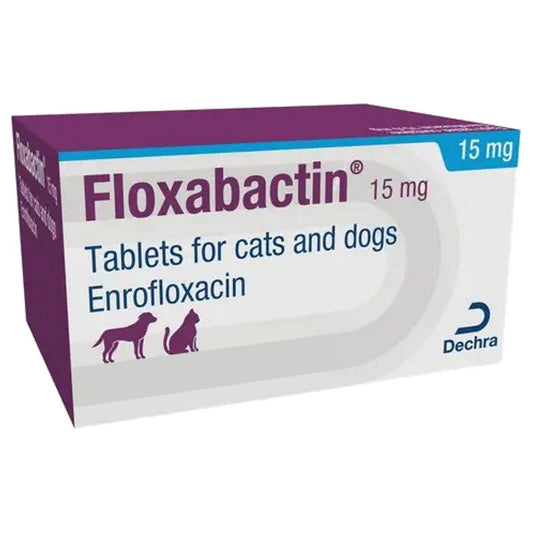 Floxabactin 15mg Tablets for Cats and Dogs 100s