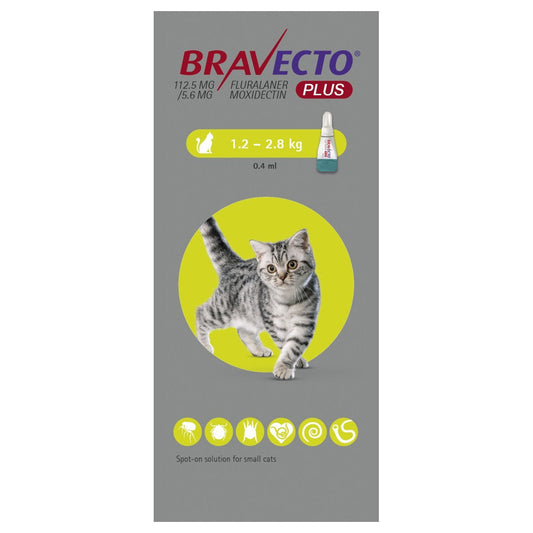 Bravecto Plus 112.5mg Spot-On Solution for Small Cats