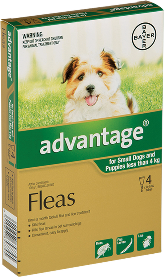 Advantage Flea Treatment For Dogs 0-4kg