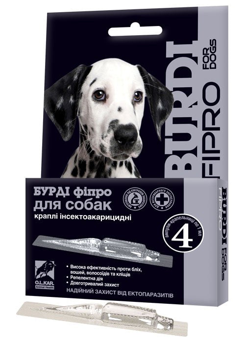 BURDI FIPRO Spot on 4 Ampoules