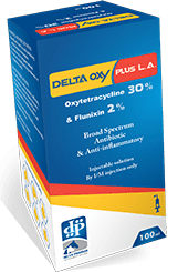 DELTA OXY PLUS L.A. (Oxytetracycline+Flunixin ) 100 ml