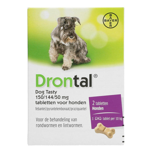 Drontal Deworming Tablet Flavour Dog 24 tabs