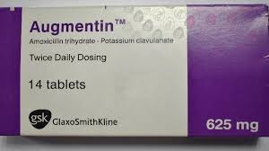 AUGMENTIN 625 mg 100 TAB (amoxycillin + clavulanate potassium)