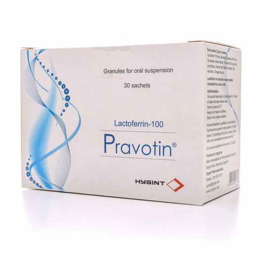 PRAVOTIN 100 MG (LACTOFERRIN 100 MG) 90 SACHETS